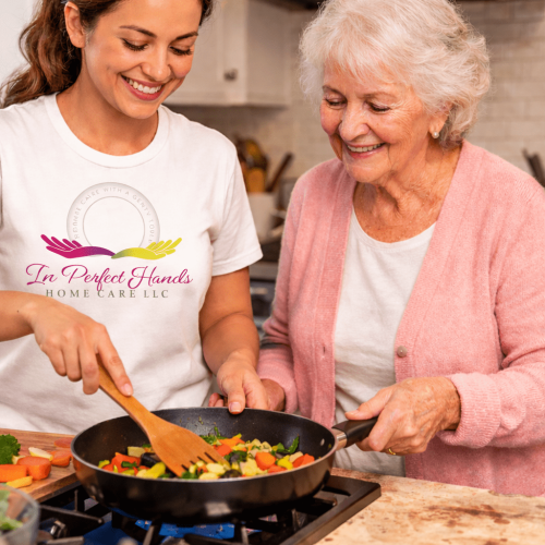 caregiver cooking
